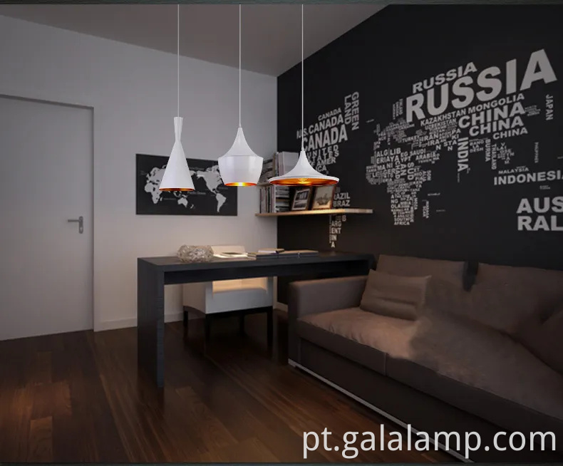 Lustre pendente de estilo industrial para espaços de jantar